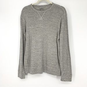 J.Crew Men's Grey Long Sleeve Henley Tee Shirt Size L